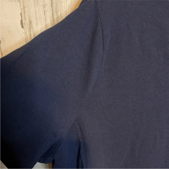 Terra & Sky Woman's Blouse T-shirt Blue Short Sleeves Top Size 2X (20W-22W) - Picture 6 of 16